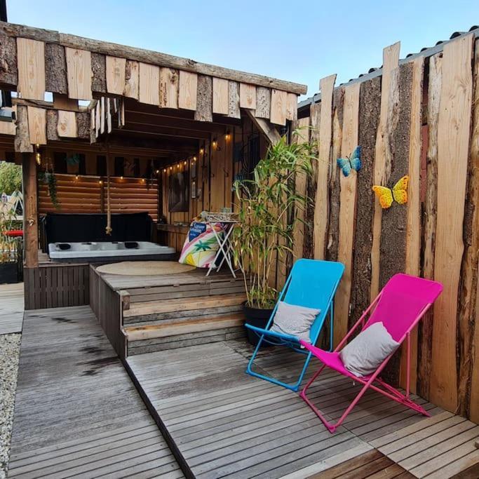 Wellness Chalet Met Jacuzzi, Sauna, Omheinde Tuin, سينت انالاند المظهر الخارجي الصورة